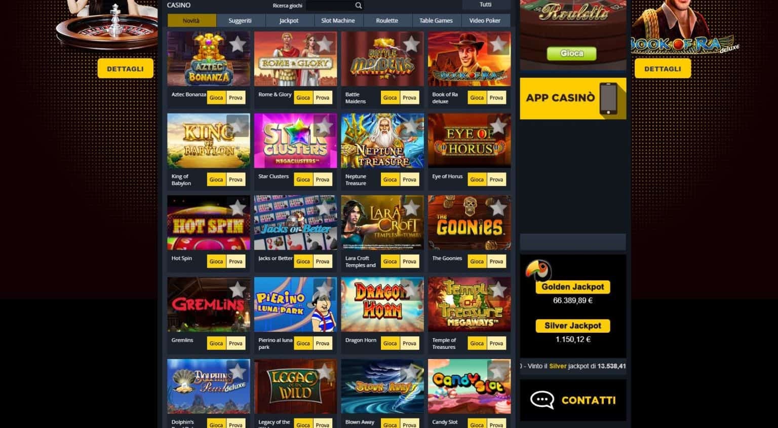 Goldbet: Accesso a: Sistema di scommesse e casinò online